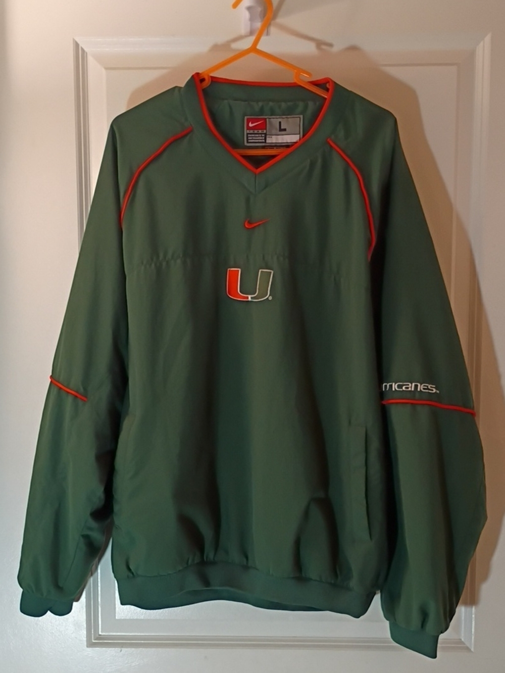 Vintage Classic Nike Team Miami Hurricanes Windbreaker Pullover